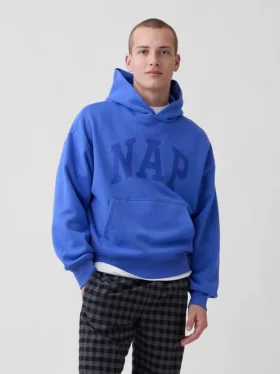 Sudadera con capucha para adultos Vintagesoft con logo Nap