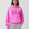 Sudadera con capucha para adultos Vintagesoft con logo Nap