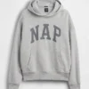 Sudadera con capucha para adultos Vintagesoft con logo Nap
