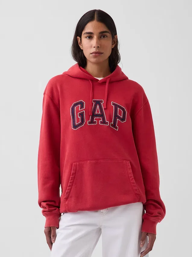 Sudadera con capucha para adultos Vintagesoft Relaxed Logo