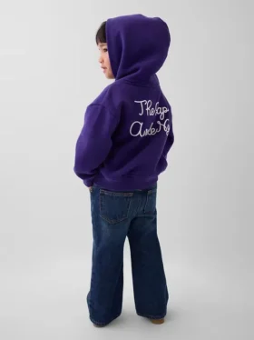 Sudadera con capucha para niños pequeños GAP × Awake Ny Vintagesoft con logotipo