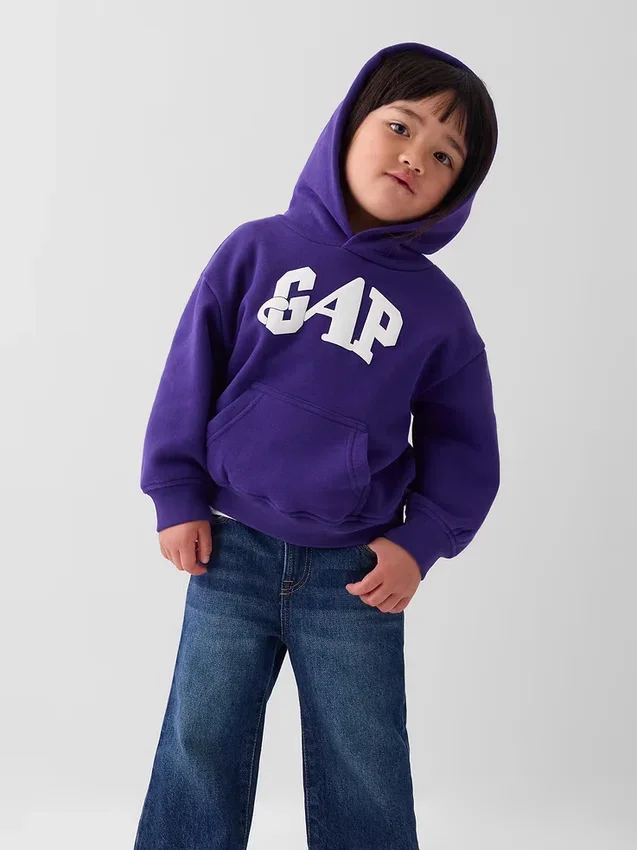 Sudadera con capucha para niños pequeños GAP × Awake Ny Vintagesoft con logotipo