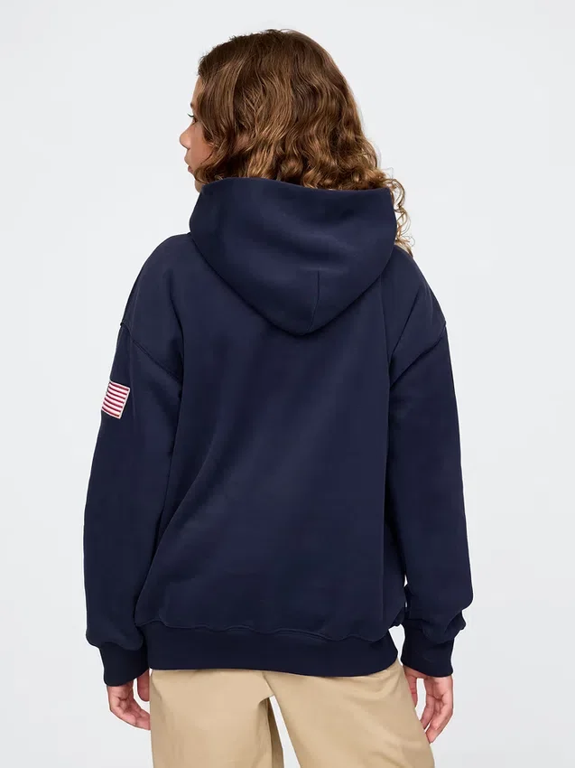 Sudadera con capucha Vintagesoft NYC Times Square para niños