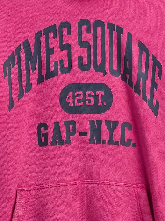 Sudadera con capucha Vintagesoft NYC Times Square para niños