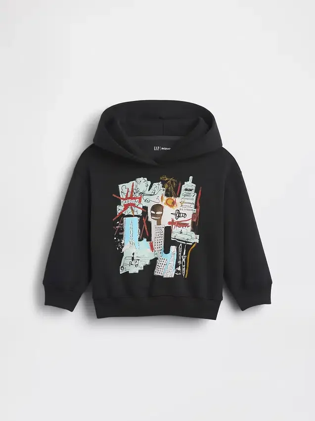 Sudadera con capucha Vintagesoft para niños pequeños con diseño de Jean-Michel Basquiat