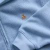 Sudadera con capucha y cremallera completa de punto waffle para bebés y niños