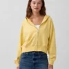 Sudadera con capucha y cremallera de felpa Vintagesoft