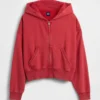 Sudadera con capucha y cremallera de felpa Vintagesoft