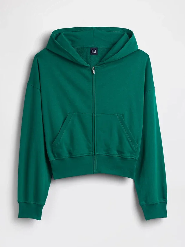 Sudadera con capucha y cremallera de felpa Vintagesoft