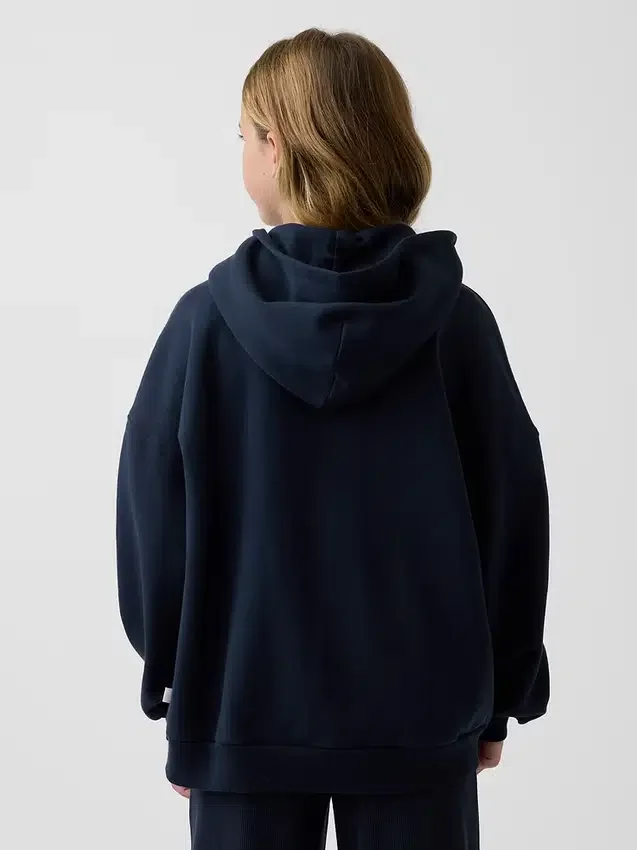 Sudadera con capucha y cremallera extragrande Vintagesoft para niños