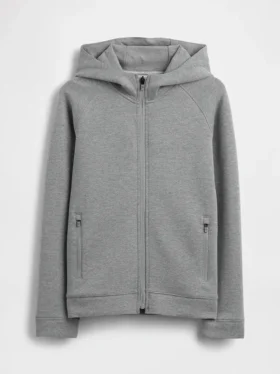 Sudadera con capucha y cremallera GapFit Tech de secado rápido para niños