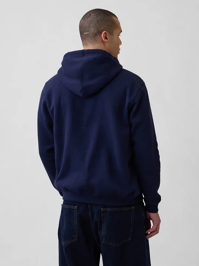 Sudadera con capucha y cremallera holgada Vintagesoft para adultos