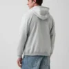 Sudadera con capucha y cremallera holgada Vintagesoft para adultos