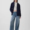 Sudadera con capucha y cremallera holgada Vintagesoft para adultos