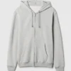 Sudadera con capucha y cremallera holgada Vintagesoft para adultos