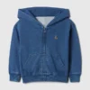Sudadera con capucha y cremallera holgada Vintagesoft para Bebé y Niño