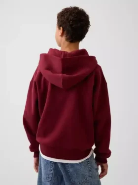 Sudadera con capucha y cremallera holgada Vintagesoft para niños