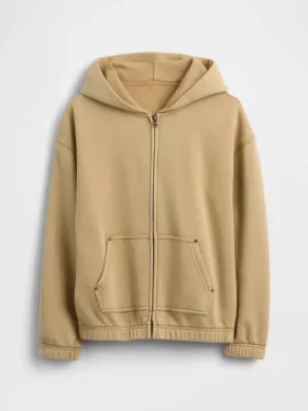 Sudadera con capucha y cremallera holgada Vintagesoft para niños