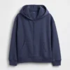 Sudadera con capucha y cremallera holgada Vintagesoft para niños