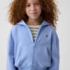 Sudadera con capucha y cremallera oversize con logo Vintagesoft para niños