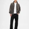Sudadera con capucha y cremallera oversize de peso pesado para adultos