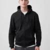Sudadera con capucha y cremallera para adultos Vintagesoft Arch Logo
