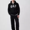 Sudadera con capucha y cremallera para adultos Vintagesoft Arch Logo