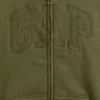 Sudadera con capucha y cremallera para niños con logotipo Vintagesoft
