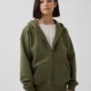 Sudadera con capucha y cremallera Vintagesoft para niños