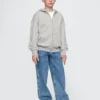 Sudadera con capucha y cremallera Vintagesoft para niños