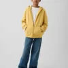Sudadera con capucha y cremallera Vintagesoft para niños