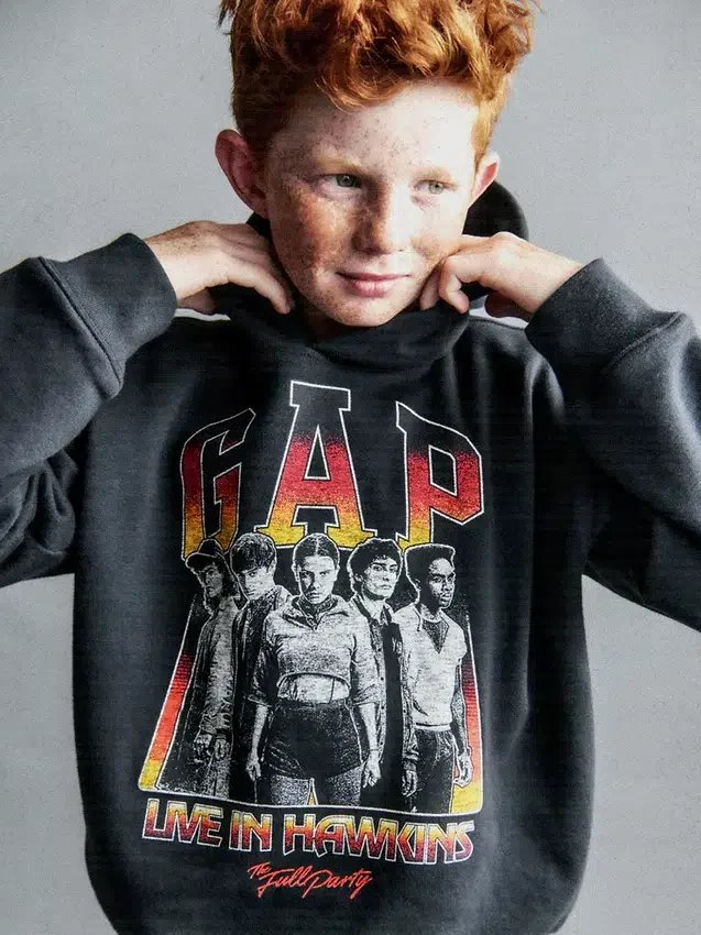 Sudadera con capucha y diseño gráfico «Stranger Things» para niños, Vintagesoft