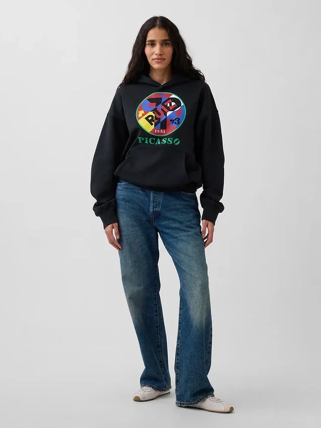 Sudadera con capucha y diseño «Vintagesoft» de Robert Indiana