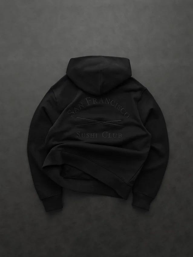 Sudadera con capucha y logo GAP × Sushi Club de tejido grueso