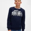 Sudadera con logotipo gráfico para niños
