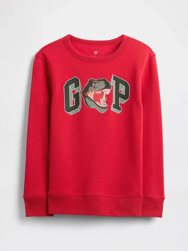 Sudadera con logotipo gráfico para niños