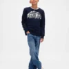 Sudadera con logotipo gráfico para niños
