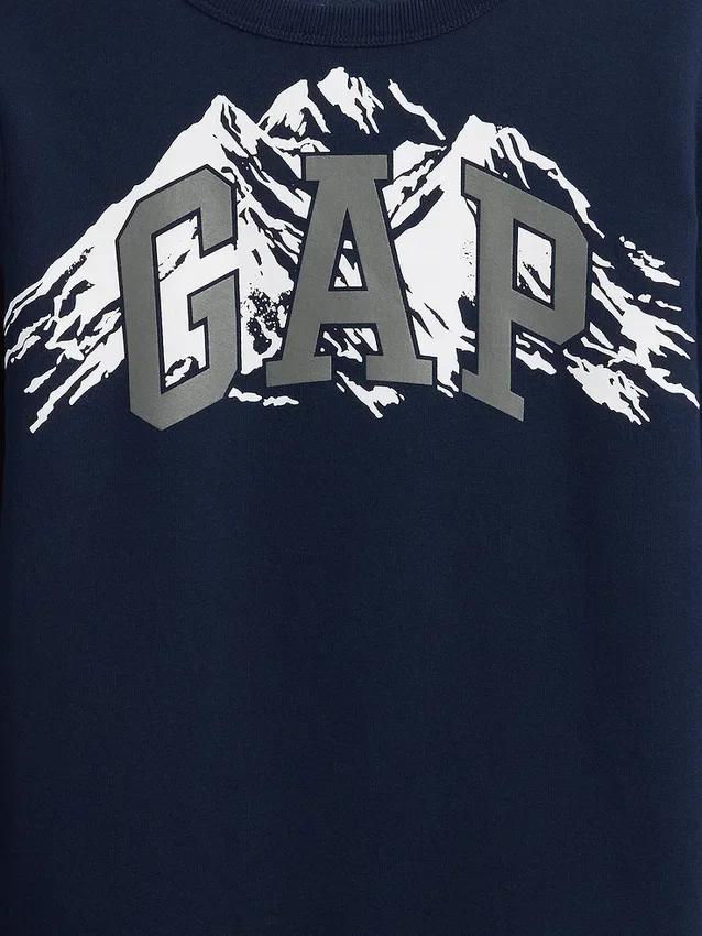 Sudadera con logotipo gráfico para niños