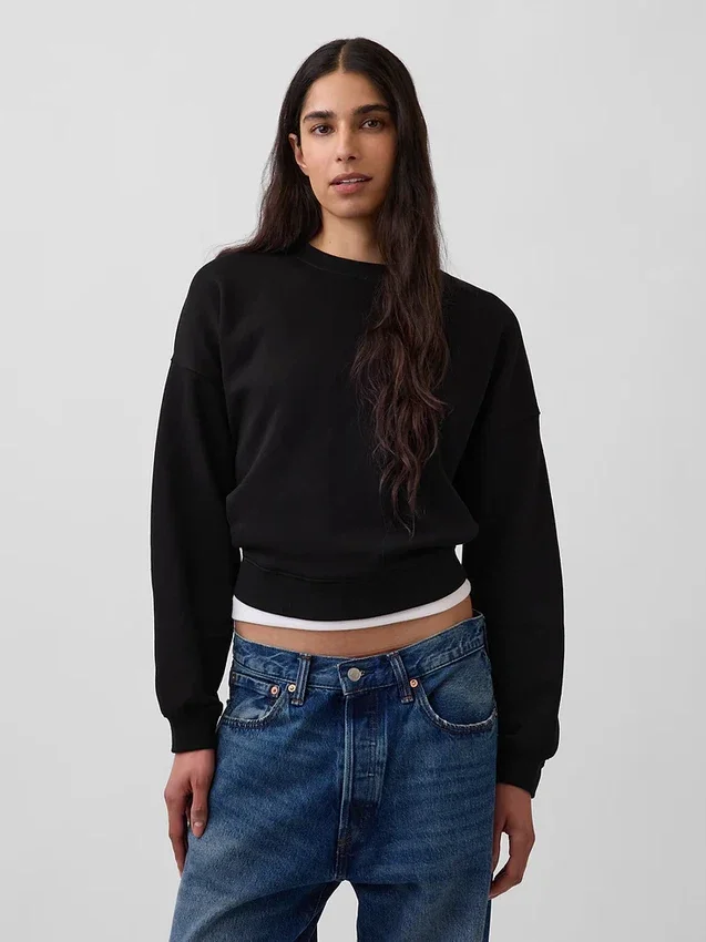 Sudadera de cuello redondo con cuña Vintagesoft