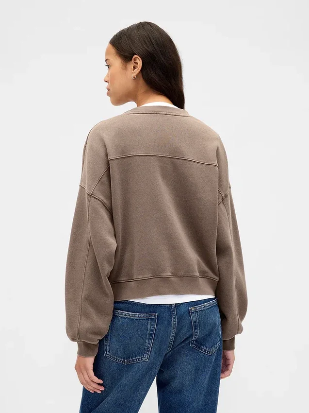 Sudadera de cuello redondo con cuña Vintagesoft
