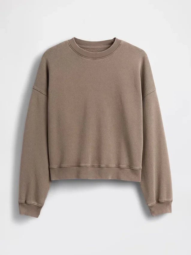 Sudadera de cuello redondo con cuña Vintagesoft