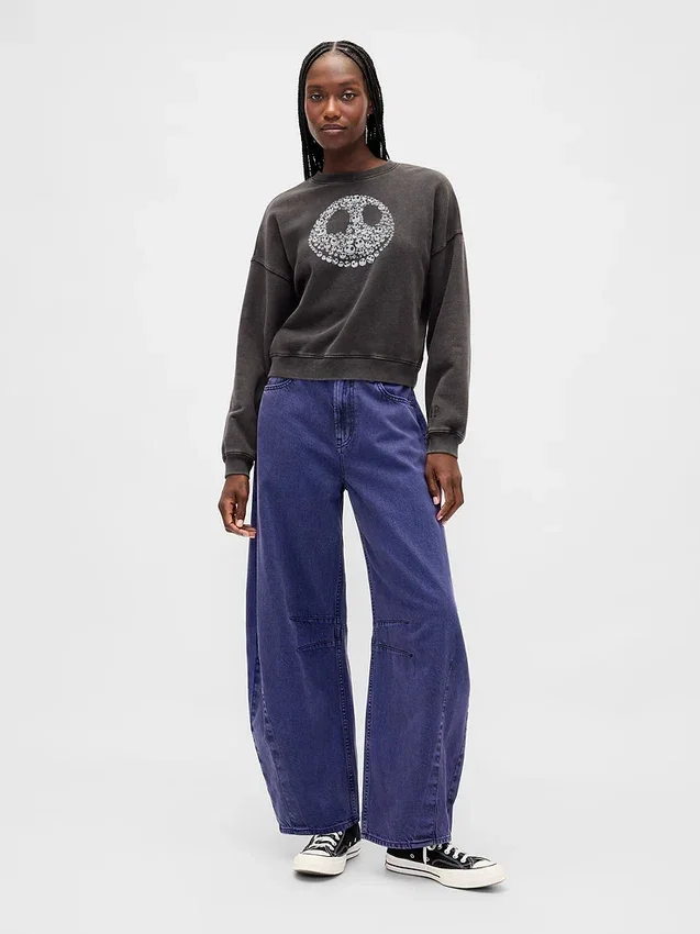 Sudadera gruesa con calaveras de GAP × Disney: «La pesadilla antes de Navidad» de Tim Burton