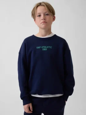 Sudadera infantil con diseño gráfico de corte holgado