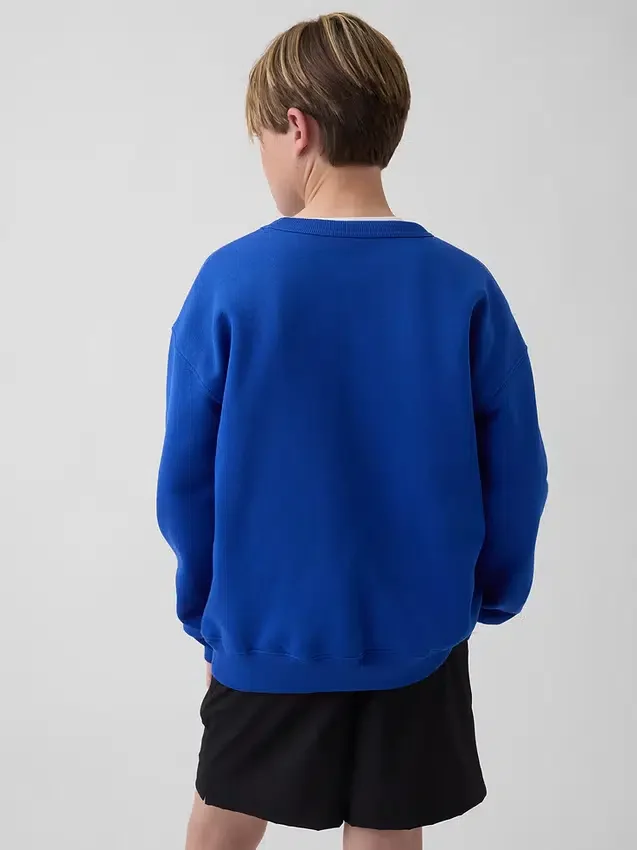 Sudadera infantil con diseño gráfico de corte holgado