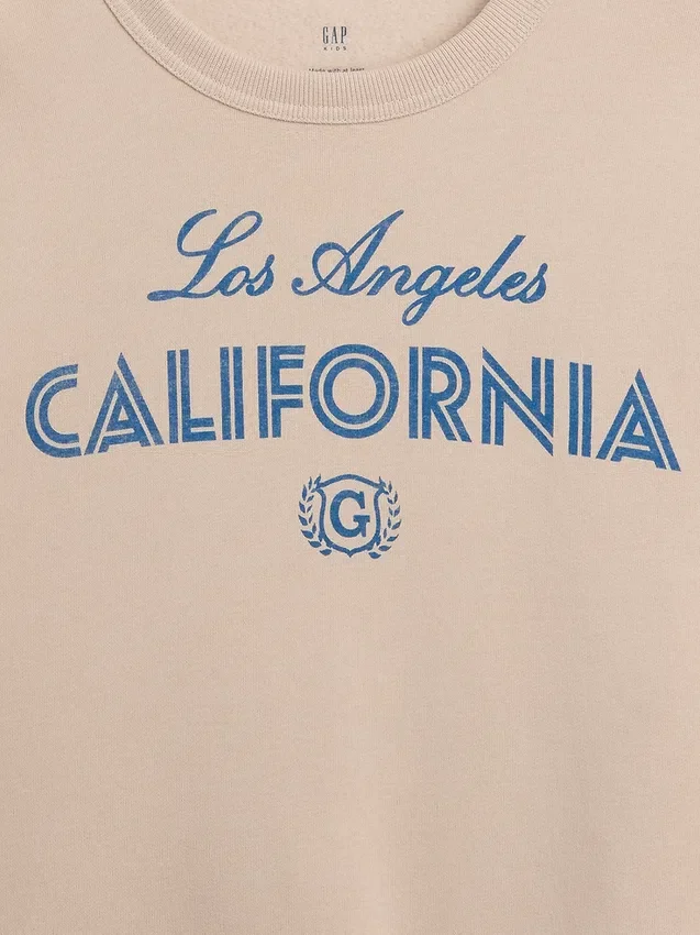 Sudadera infantil con diseño gráfico de corte holgado