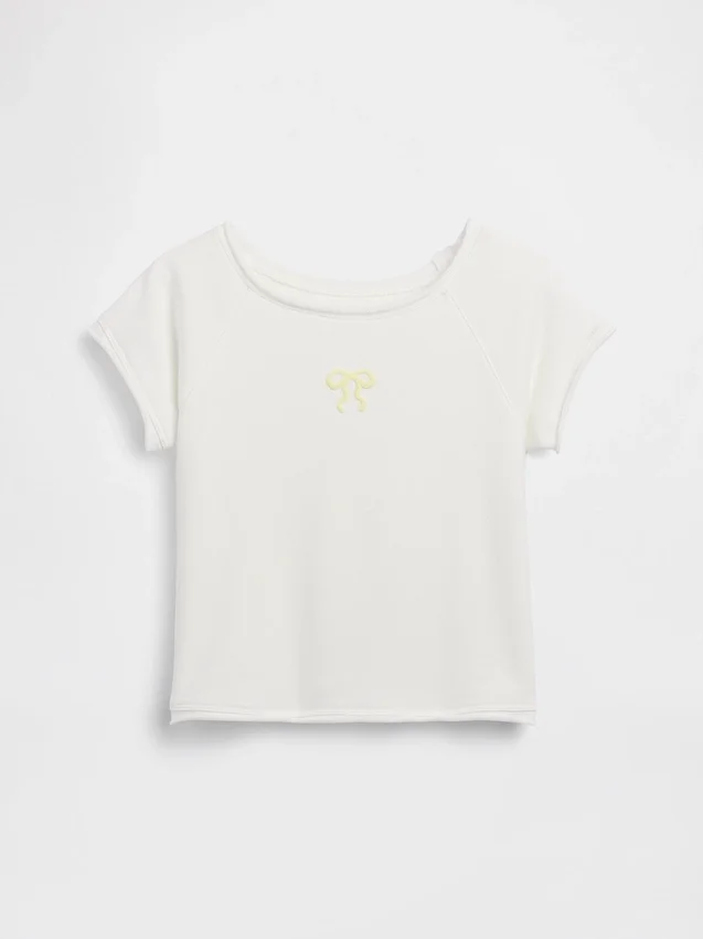 Sudadera infantil de felpa Vintagesoft con estampado y mangas raglán
