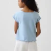 Sudadera infantil de felpa Vintagesoft con estampado y mangas raglán