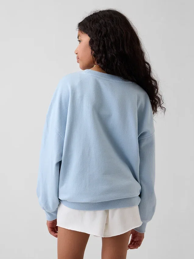 Sudadera infantil oversize de felpa Vintagesoft con estampado gráfico