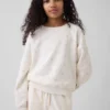 Sudadera infantil Vintagesoft con cuello redondo y corte en cuña