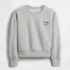 Sudadera infantil Vintagesoft con cuello redondo y corte en cuña